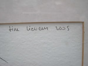 Niet of onleesbaar gesigneerd - Tine Lievens: Staand Naakt. kopen? Bied vanaf 1!