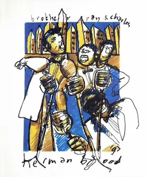 Herman Brood - Kleurenoffset-litho RAY CHARLES uit 1993 kopen? Bied vanaf 59!