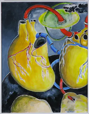 Sophie Mellema - Acryl op paneel, Leven en dood serie - Ingelijst (Groot) kopen? Bied vanaf 20!