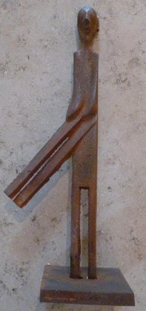 Schang Hutter - Eisenskulptur mit Rostpatina (o.T.), 1982 kopen? Bied vanaf 950!