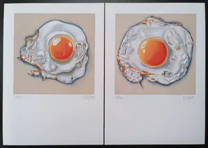 Niet of onleesbaar gesigneerd - "Fried Eggs" ***OPBRENGST GAAT NAAR GIRO 555 #STANDWITHUKRAINE*** kopen? Bied vanaf 1!