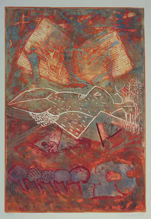 Chabab Tayefeh Mohajer - Gemengde druktechniek, Lot van 11 abstracte composities + boek kopen? Bied vanaf 300!