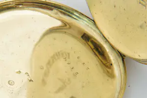 1 - Frankrijk 19e eeuws 18kt gouden horloge met fraai gegraveerde wijzerplaat kopen? Bied vanaf 350!