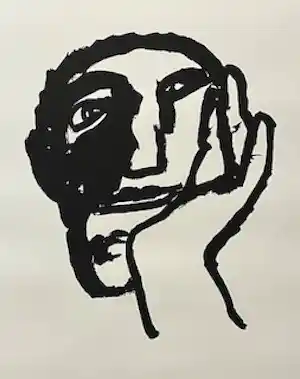 Fie Werkman - portret verkocht voor € 45!