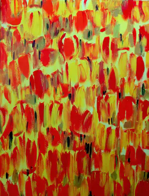 Elva Polyakova - Abstract tulips kopen? Bied vanaf 250!