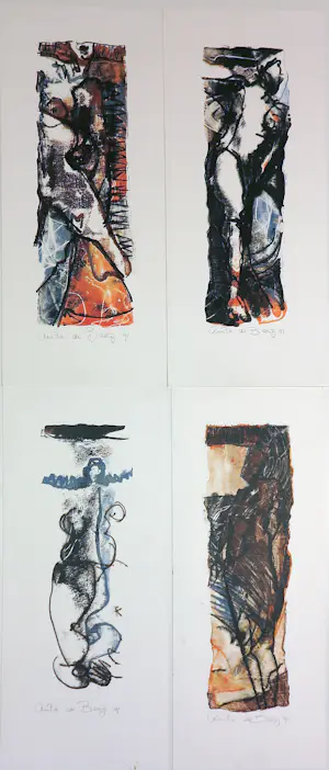 Anita de Baaij - Zeefrdruk en monotype, Lot van 7 zeefdrukken en 4 monotypes kopen? Bied vanaf 150!