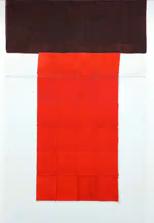 Carla Budding - De schaduw van scarlet red, aquarel (ingelijst) verkocht voor € 44!