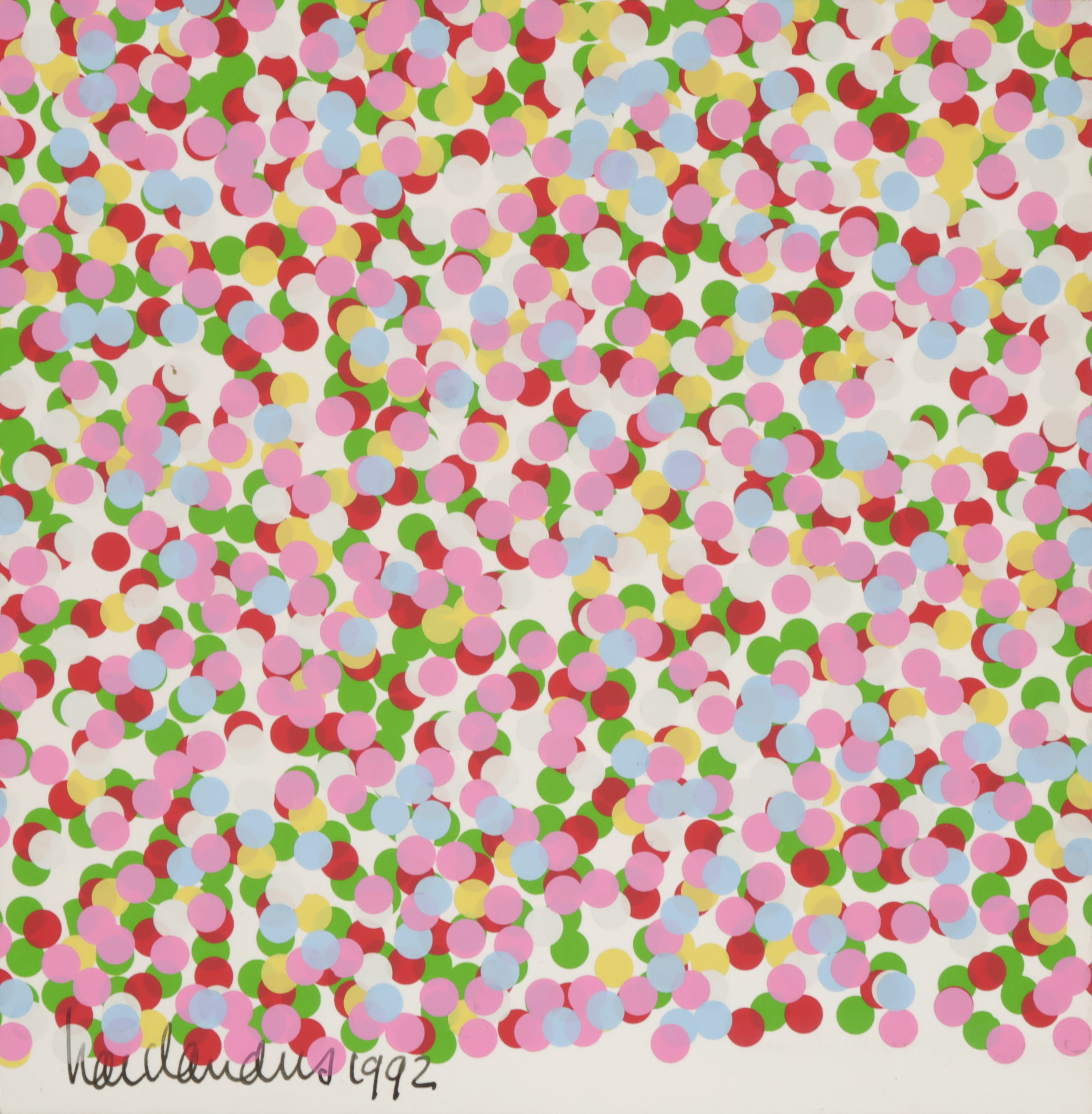 Har Sanders - Zeefdruk, Confetti verkocht voor € 35!