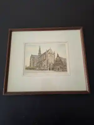 Albertus Wieringa - Ets van St. Bavo Haarlem 100/250 kopen? Bied vanaf 40!