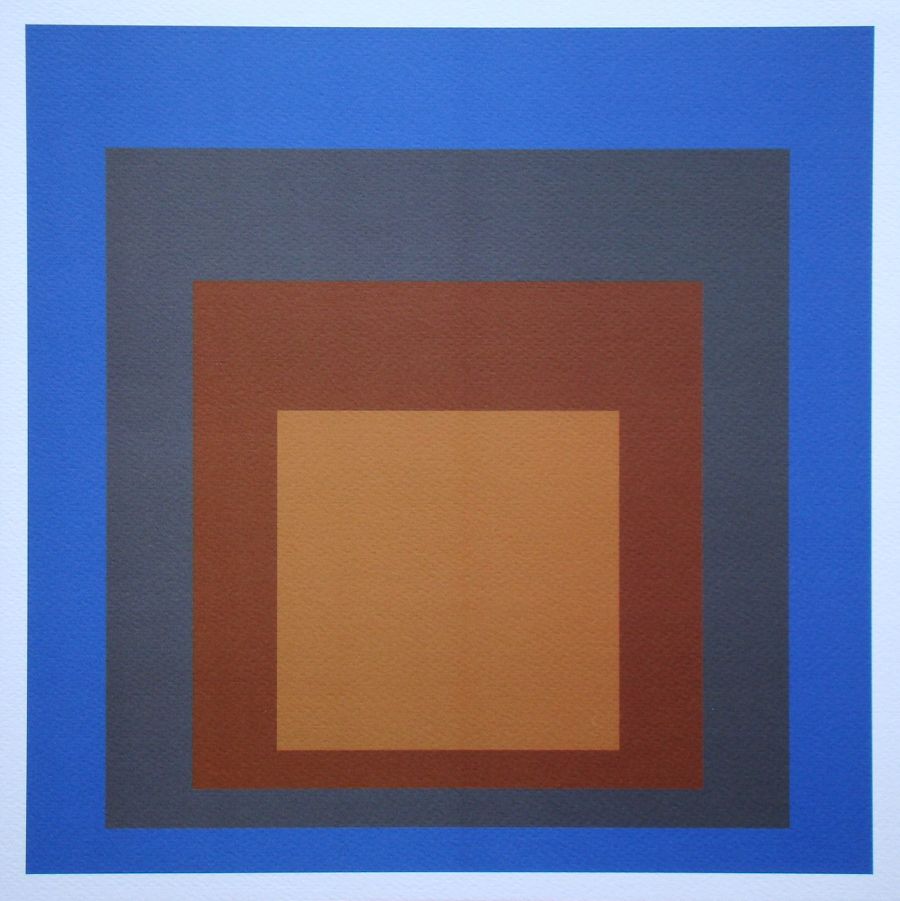 Josef Albers - Eerbetoon aan het plein - Zeefdruk - Guggenheim Museum New York - 1979 kopen? Bied vanaf 300!