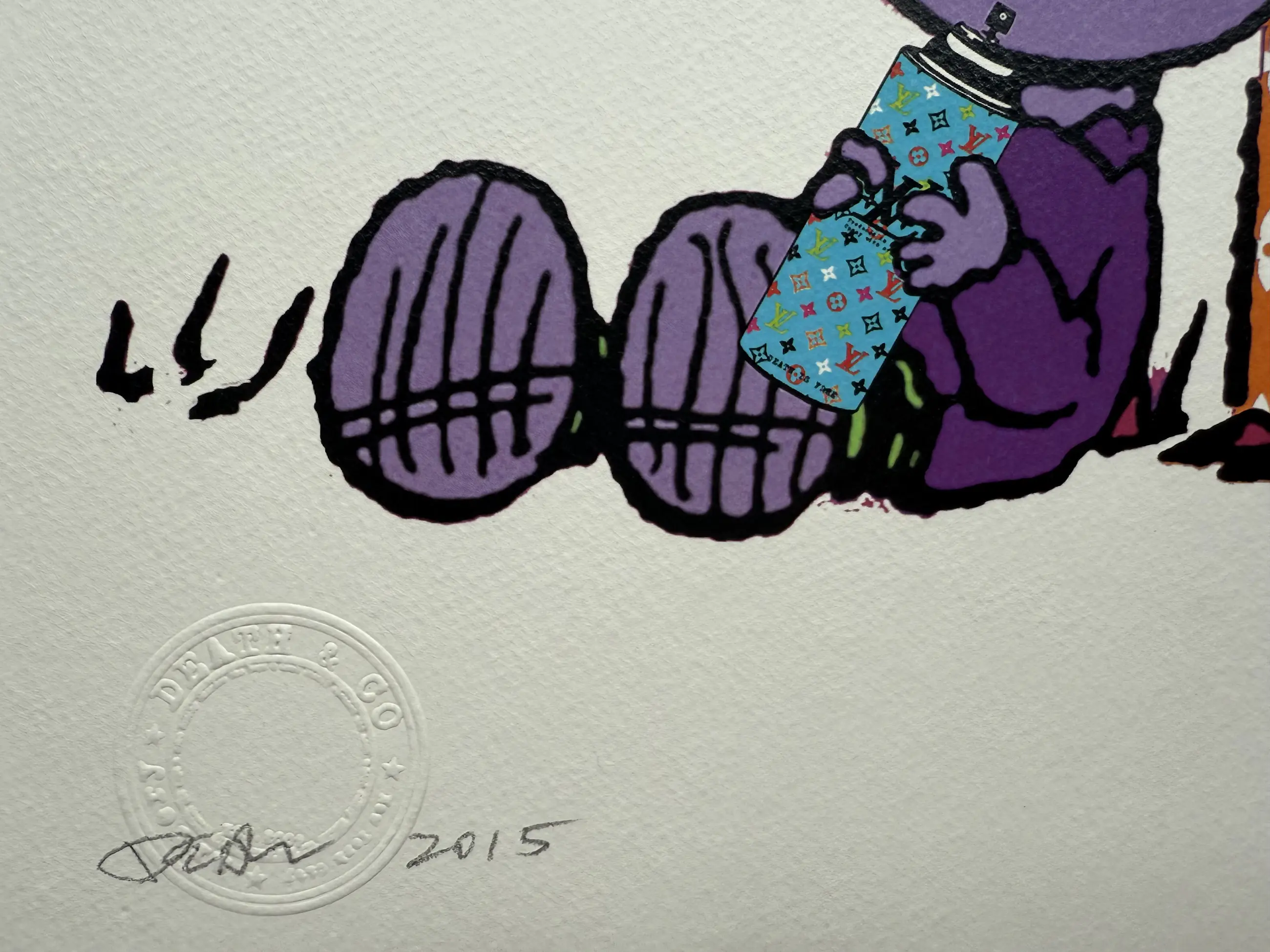 Death NYC - hand-signed silkscreen | 'Louis Vuitton Snoopy/Charlie