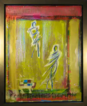 Ad Arma - Handbewerkte zeefdruk op board, Uit de serie 'India' nr. 95 verkocht voor € 60!