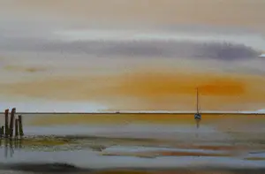 Franklin Meijer - Waddenzee - Zonsondergang kopen? Bied vanaf 39!