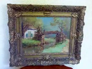 Jan Simon Knikker (jr.) - Giethoorn, boerderij met bruggetje verkocht voor € 203!