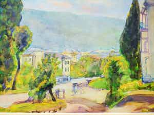James William Frater - Aquarel - Bad Ems verkocht voor € 45!