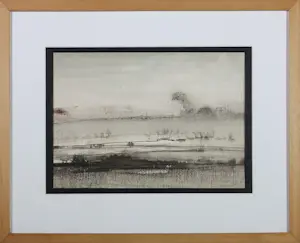 Jose Calsina - Pen/ Aquarel op papier, Zonder titel - Ingelijst kopen? Bied vanaf 30!