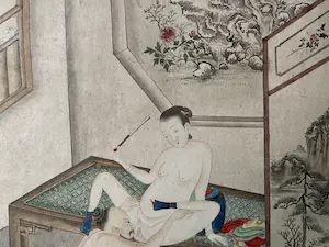 Niet of onleesbaar gesigneerd - China, watercolour, Qing dynasty (1644-1912), aquarel kopen? Bied vanaf 1!