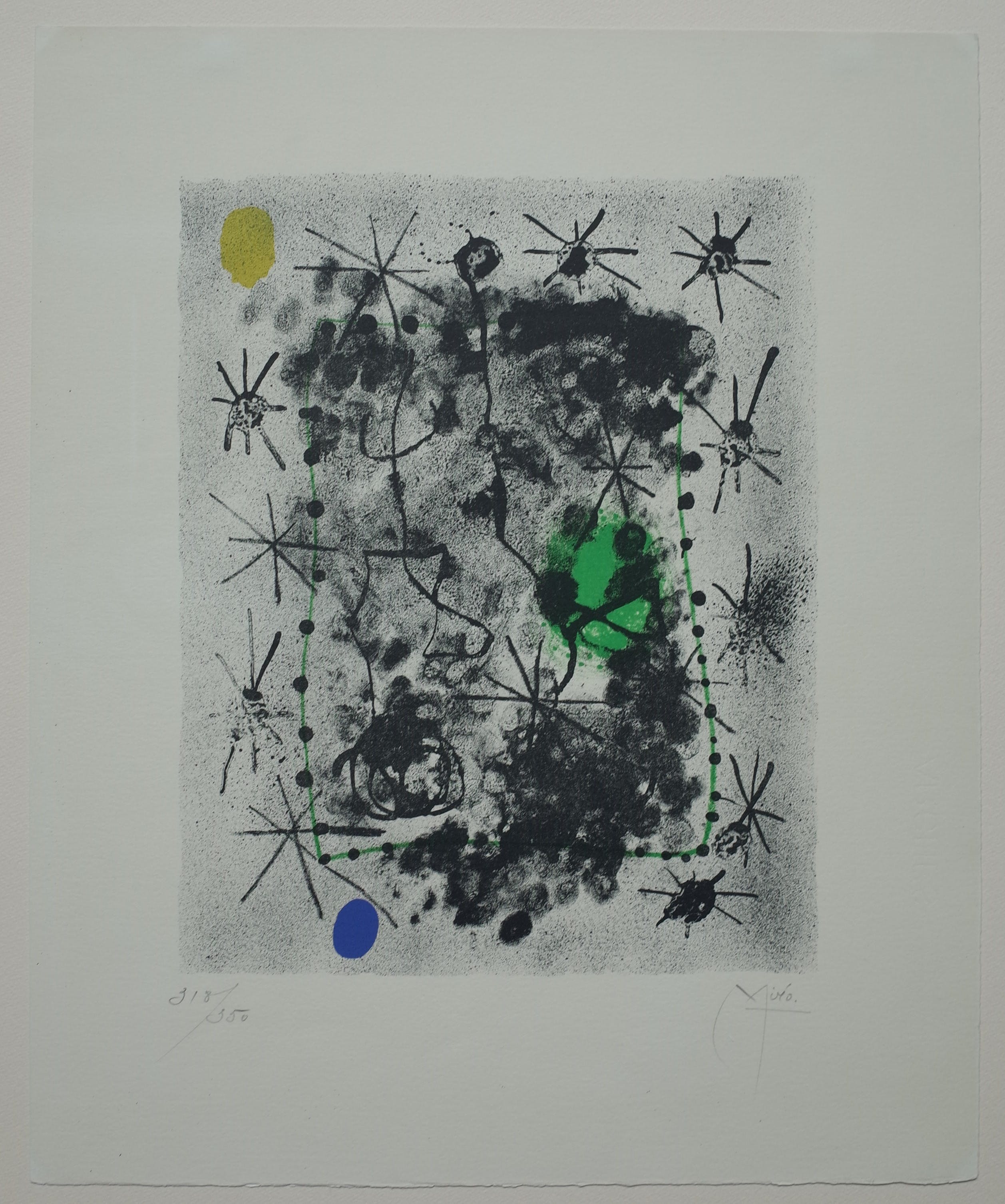 Joan Miro - Litho nr.2 from Constellations (1959) verkocht voor € 2750!
