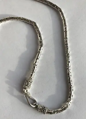 1e gehalte Zilver - 925 - halsketting - bijzondere schakels kopen? Bied vanaf 45!