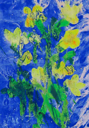 Theo Niermeijer - Gemengde techniek op papier, Bloemen kopen? Bied vanaf 70!