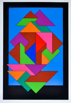 Guy Vandenbranden - Zeefdruk - Gesigneerd - 54x42 cm - 1977 verkocht voor € 187!