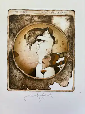 Vladimir Suchanek - exlibris Wout Meulemans verkocht voor € 40!