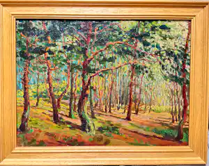 Marcel Hess - Postimpressionistisch Bosgezicht kopen? Bied vanaf 150!