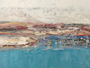 Niet of onleesbaar gesigneerd - Expressionistisch winters kustzicht kopen? Bied vanaf 1!