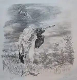 Peter Vos - litho: de luis - 1973 verkocht voor € 250!