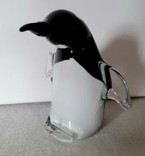 Niet of onleesbaar gesigneerd - Murano glas, pinguïn kopen? Bied vanaf 1!