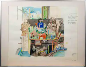 Pat Andrea - UNICA - aquarel - Julie - ingelijst - ophalen - 25815 kopen? Bied vanaf 295!