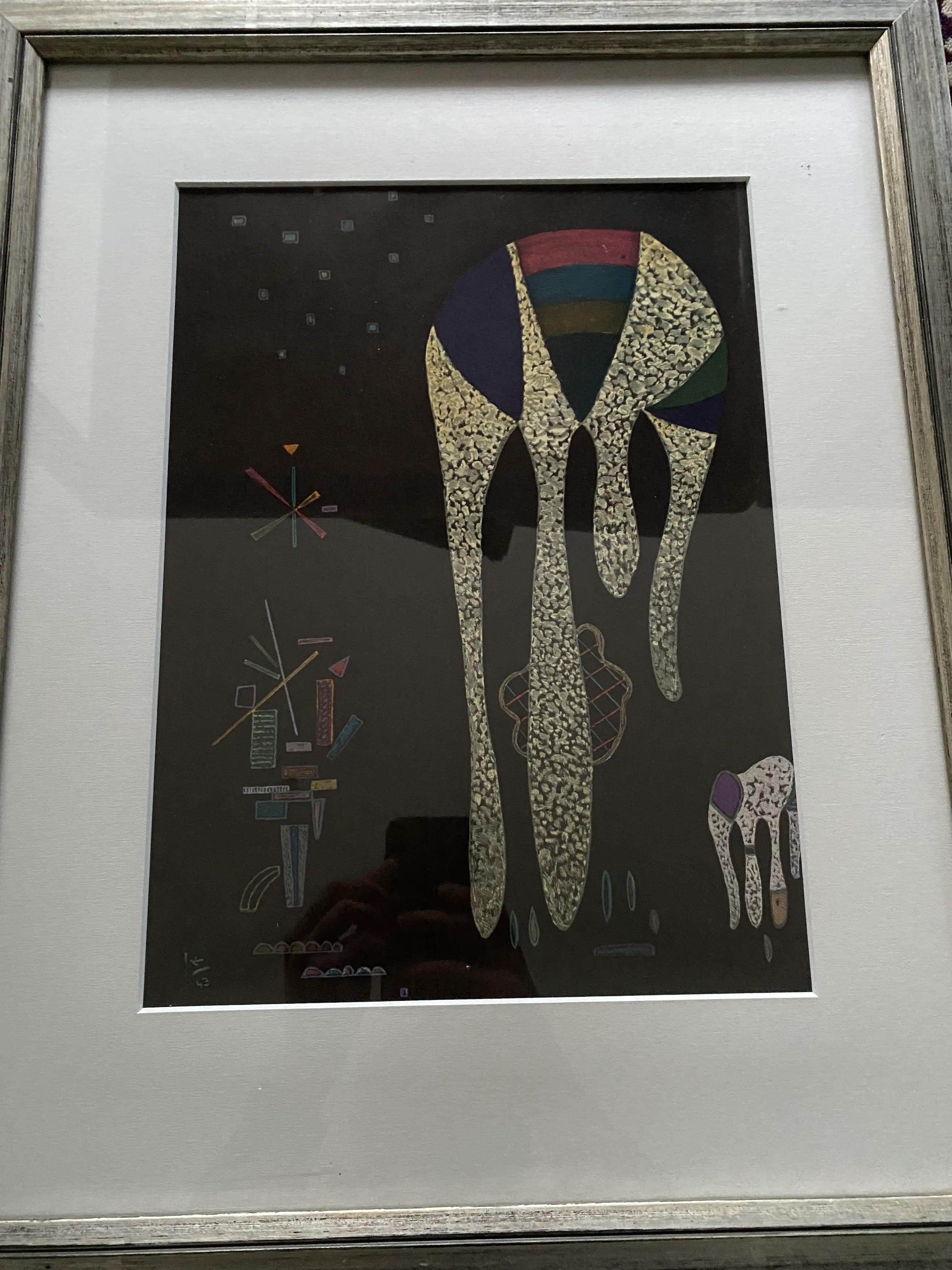 Wassily Kandinsky - Derriere Le Miroir achterzijde sold! View the