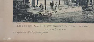 Pieter Fouquet - Gezicht van de Luthersche Oude Kerk, tot Amsterdam kopen? Bied vanaf 45!