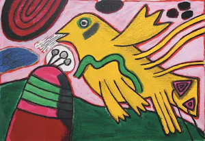 Corneille - l’Oiseau jaune, zeefdruk (netjes ingelijst) kopen? Bied vanaf 250!
