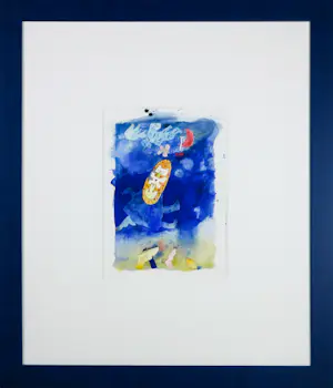 Michel van Overbeeke - Aquarel op papier, Zonder titel - Ingelijst kopen? Bied vanaf 150!