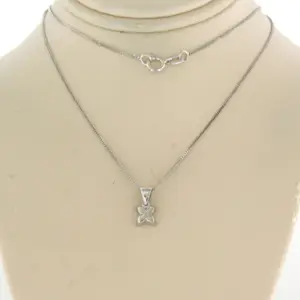 14k gouden collier en solitair hanger met briljant geslepen diamant tot. 0.13ct kopen? Bied vanaf 260!
