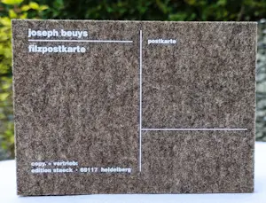 Joseph Beuys - Filzpostkarte – Multiple – Siebdruck auf Filz kopen? Bied vanaf 28!