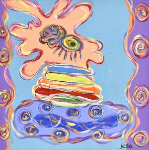 Niet of onleesbaar gesigneerd - Leda - Figuratief abstract kopen? Bied vanaf 1!