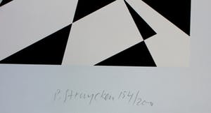 Peter Struycken - zeefdruk: geometrische compositie - 1966 kopen? Bied vanaf 249!