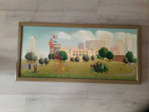 Jos van den Heuvel - landschap met paaseieren kopen? Bied vanaf 100!