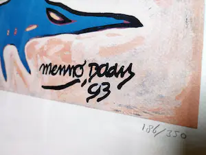 Menno Baars - Geen titel -zeefdruk 1993- kopen? Bied vanaf 65!