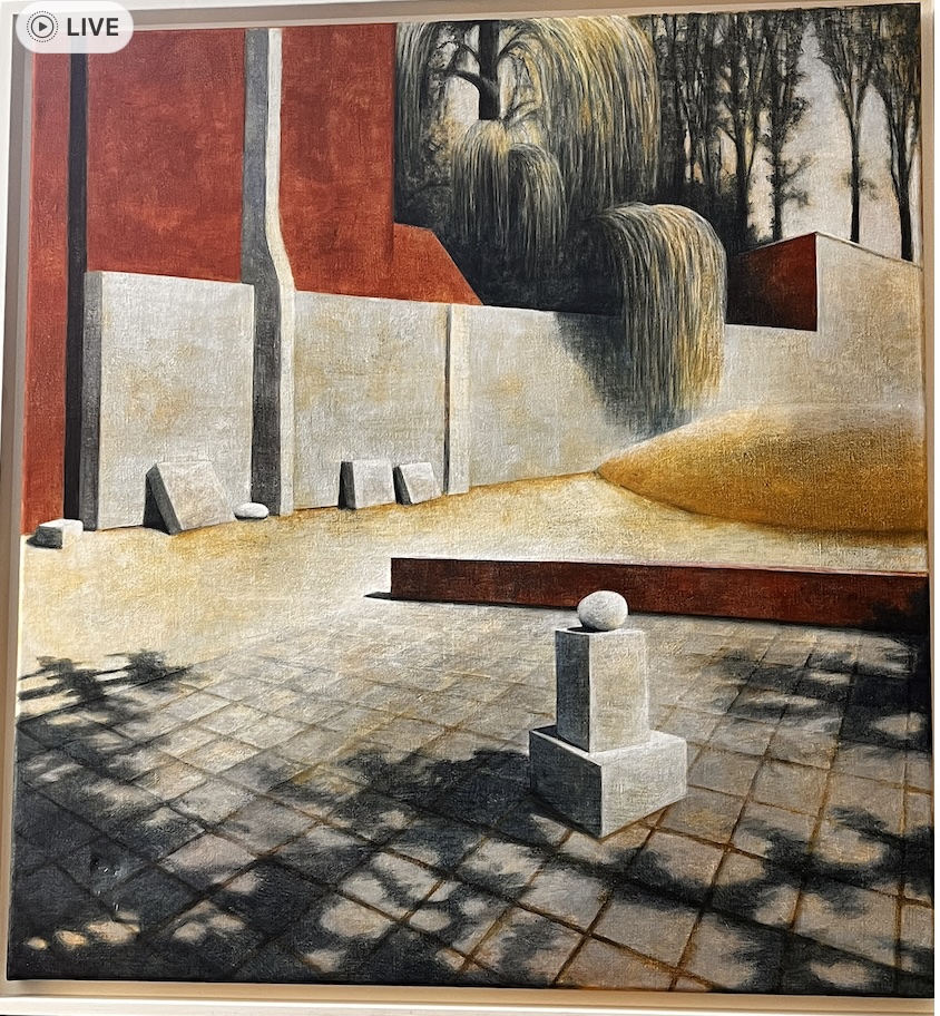 Marcel van Hoef - Landschap met steenstapeling kopen? Bied vanaf 1200!