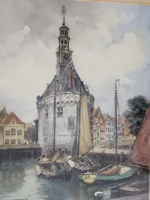 Hendrikus Roodenburg - Hoofdtoren Hoorn. kopen? Bied vanaf 95!