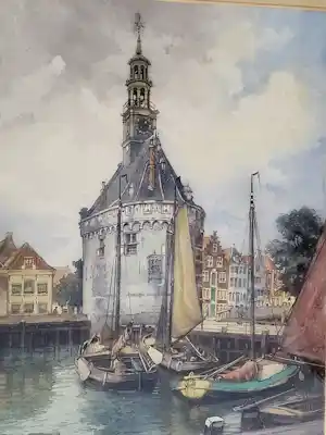 Hendrikus Roodenburg - Hoofdtoren Hoorn. kopen? Bied vanaf 95!
