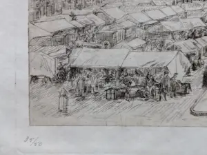 Gerrit Haverkamp - 1913 - De Grote Markt te Brugge kopen? Bied vanaf 20!