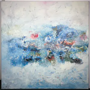 Angelos Tassopoulos - Olieverf op doek, Abstracte compositie - Zeer groot kopen? Bied vanaf 200!