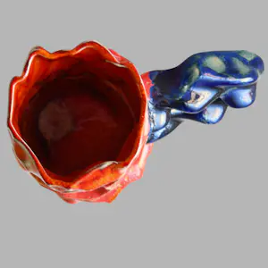Octave Rimbert-Rivière - Gekke wezens - Sculpturale 3D-printing keramieken beker kopen? Bied vanaf 100!