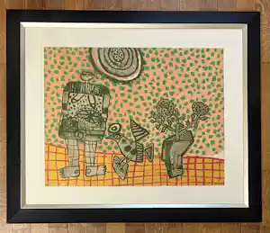 Corneille - Oude ingelijste lithografie Het Chinese theater, 1969 kopen? Bied vanaf 1200!