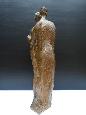 Brons (Onbekend) - "samen" zeer mooi beeld kopen? Bied vanaf 225!