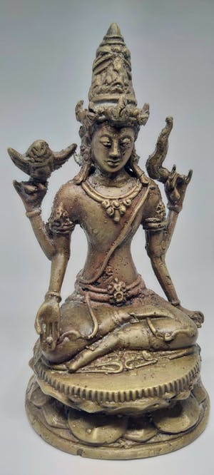 Brons (Onbekend) - Antieke Shiva in Verada Mudra houding 1890 kopen? Bied vanaf 85!